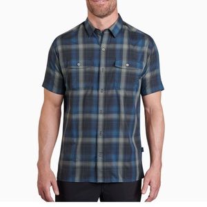 KUHL Men’s Response Short Sleeve Shirt Blue XXL NWOT